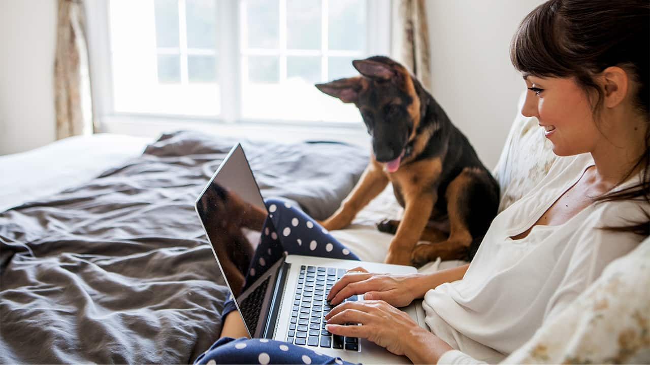 Trabajar desde la cama