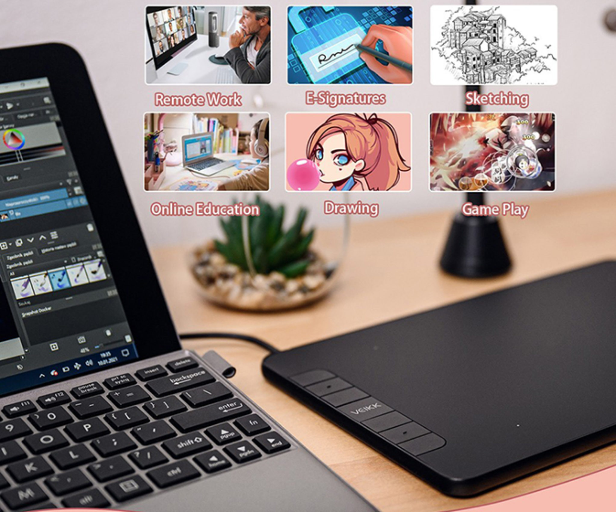 Tabletas gráficas VEIKK, el catálogo ideal para un artista digital