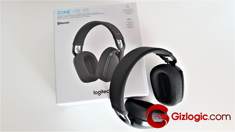 Logitech Zone Vibe 125 - Auriculares inalámbricos, Bluetooth