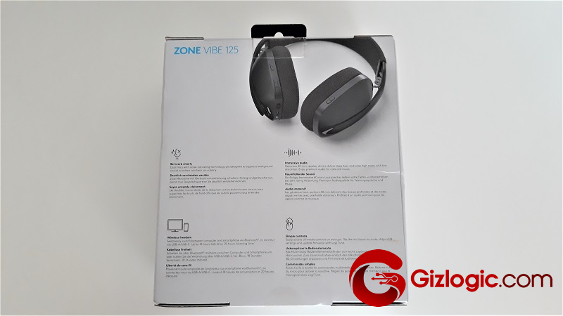 Logitech Zone Vibe 125 - Auriculares inalámbricos, Bluetooth