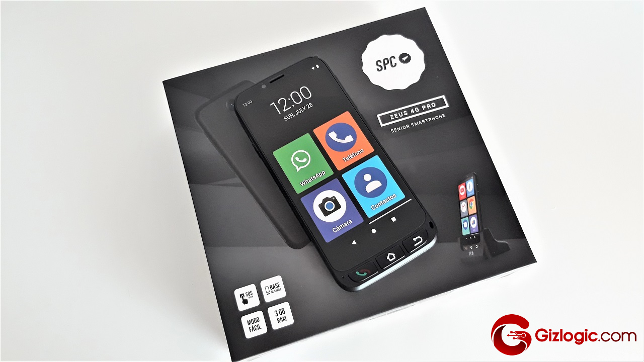 SPC Zeus 4G + Carcasa - Smartphone para Personas Mayores 4G, Modo
