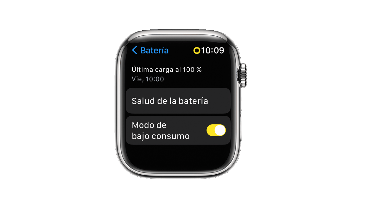 modo de bajo consumo del apple watch