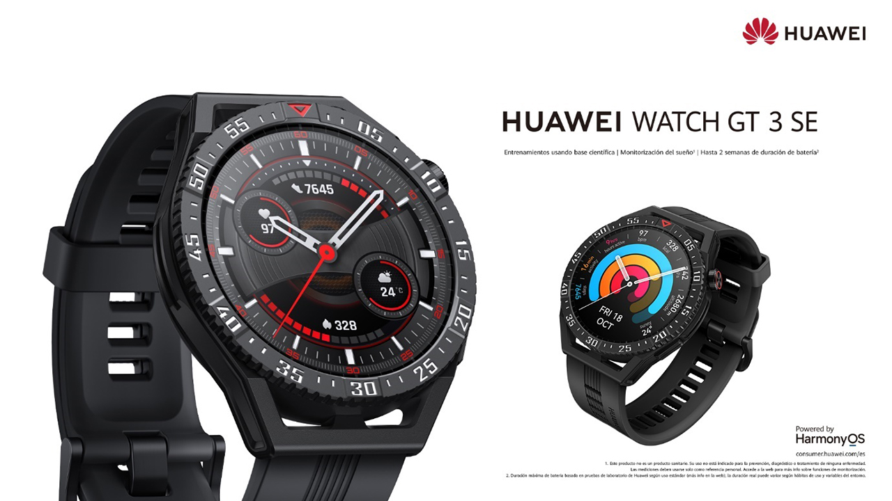 Huawei Watch GT 3 SE, el reloj más asequible de la serie GT3 llega a España