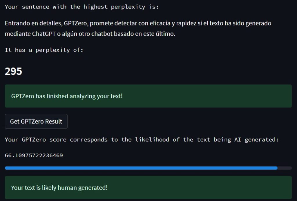 Cómo detectar texto hecho con ChatGPT usando GPTZero