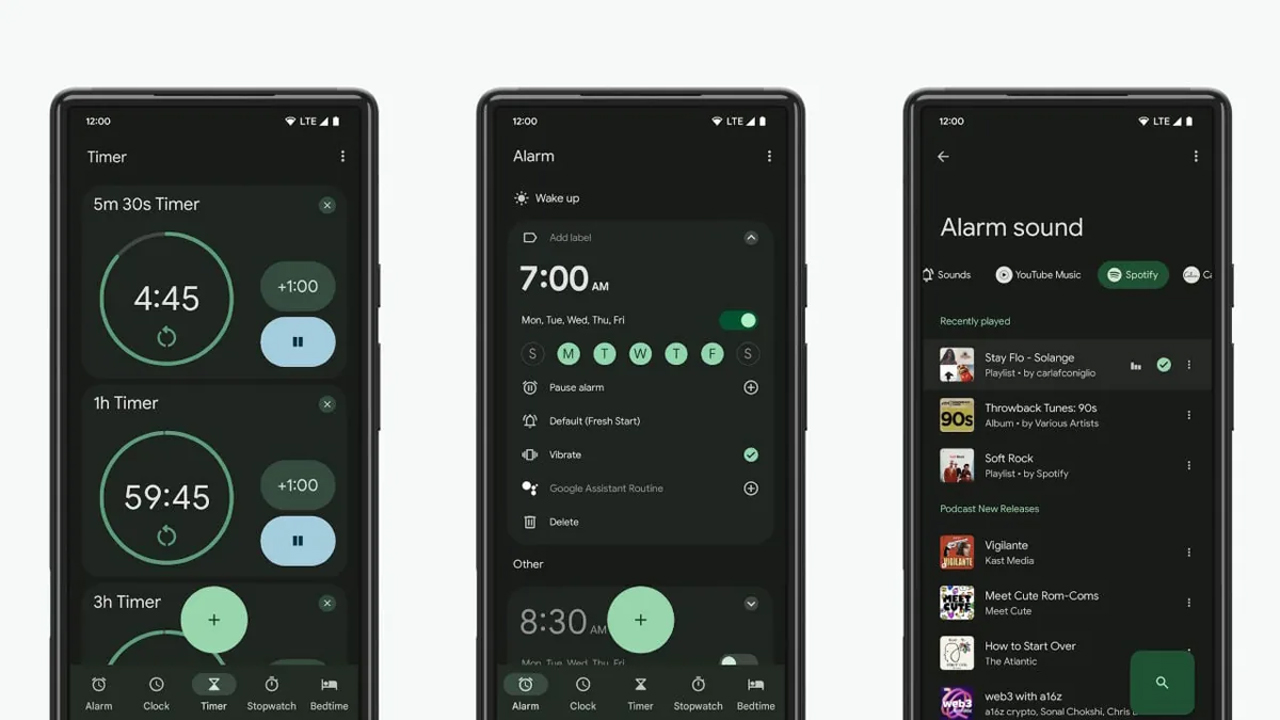 La app reloj de Google ahora admite sonidos personalizados para la alarma