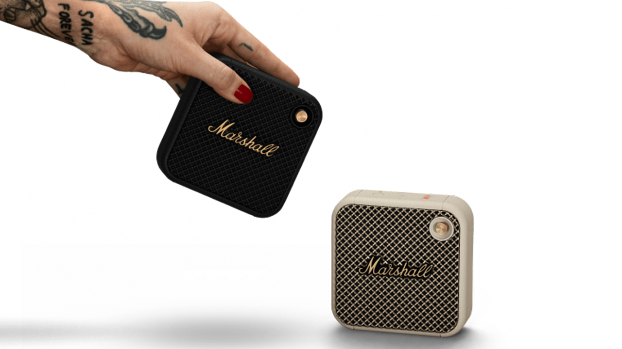 Marshall Willen Altavoz Bluetooth portátil (negro y latón)