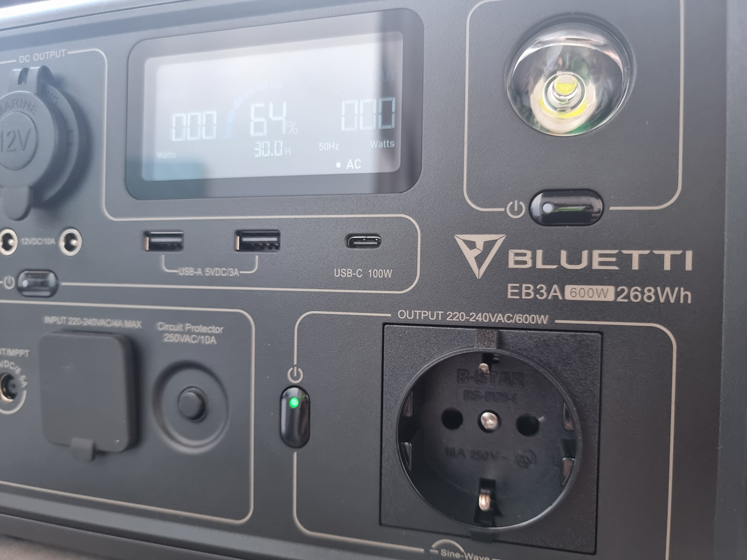BLUETTI EB3A - Batería y capacidad
