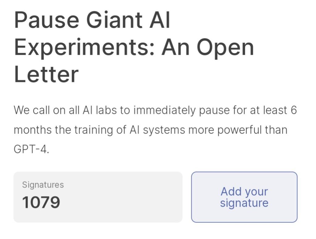 Carta abierta que solicita pausar los experimentos gigantes de IA
