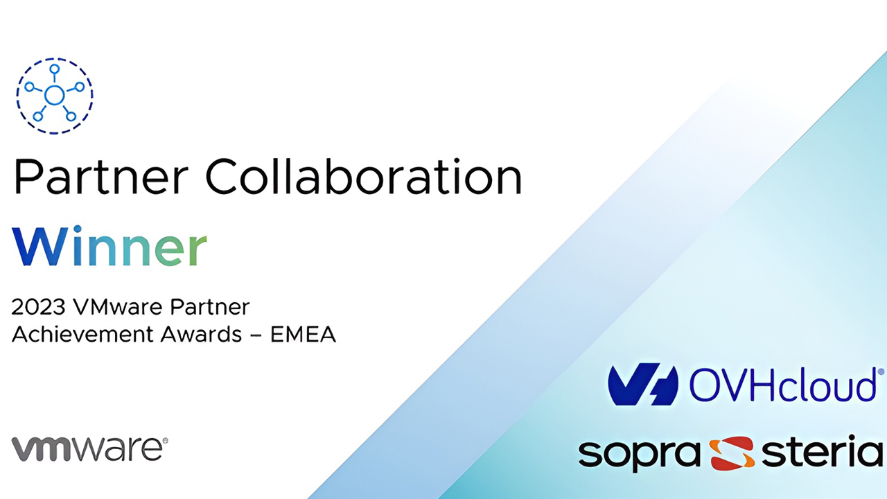 OVHcloud y Sopra Steria reciben un premio EMEA VMware 2023 por su colaboración