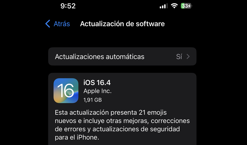 iOS 16.4 - Novedades
