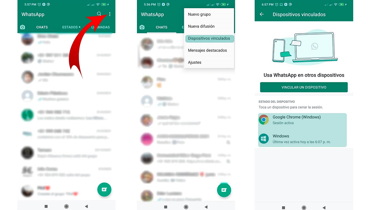 WhatsApp Vincular dispositivo