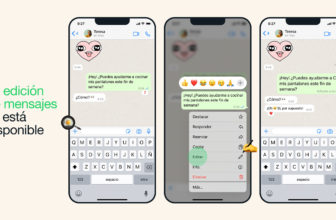 editar mensajes en WhatsApp