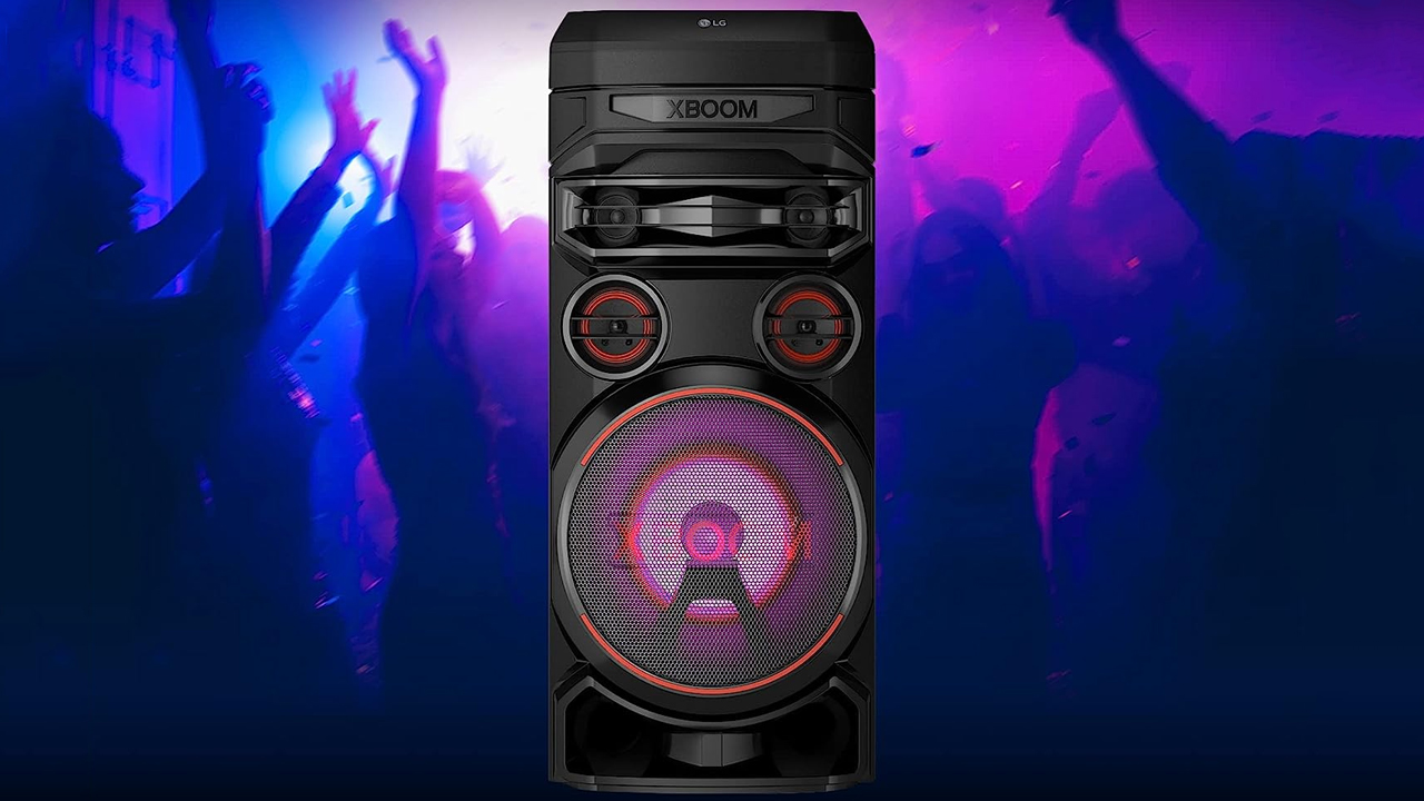 PARLANTE BLUETOOTH PORTÁTIL LG TORRE DE SONIDO XBOOM RNC9 NEGRO