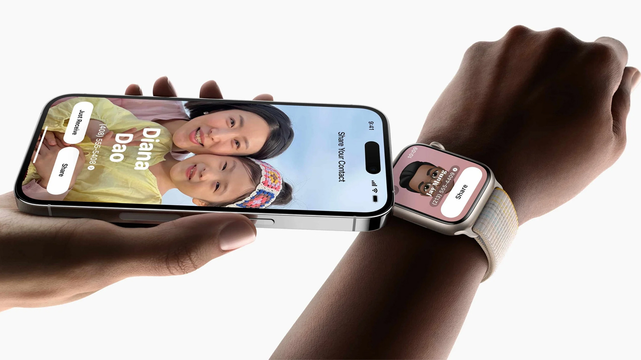 La función de NameDrop llega también al Apple Watch