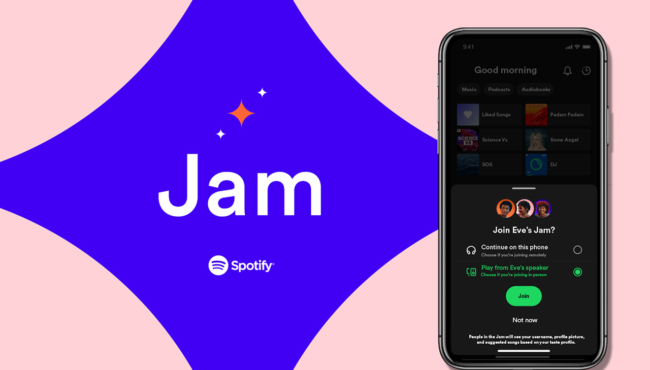 Jam, la nueva función de Spotify para escuchar música en grupo