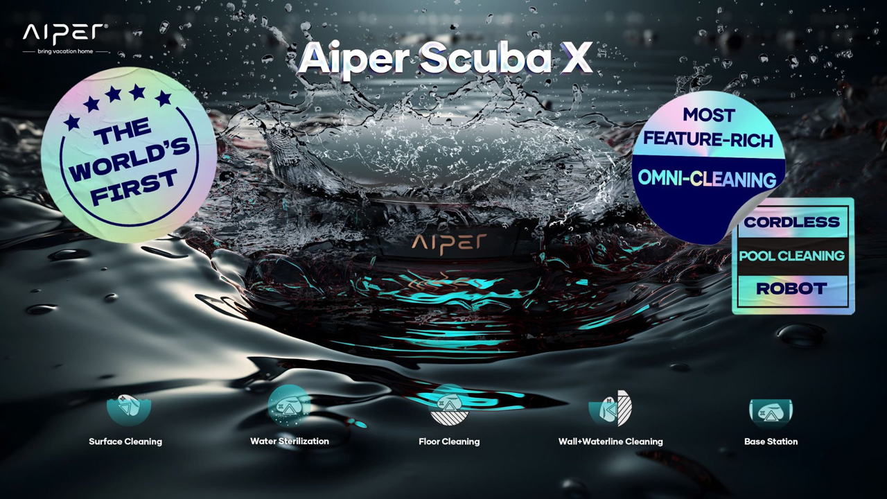 Aiper Scuba X, un revolucionario robot limpiador de piscinas