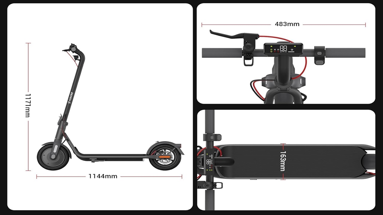 Patinete Eléctrico NAVEE V50, Carga máxima hasta 120 kg, Autonomía de 50 km,  Pantalla LED, máx.