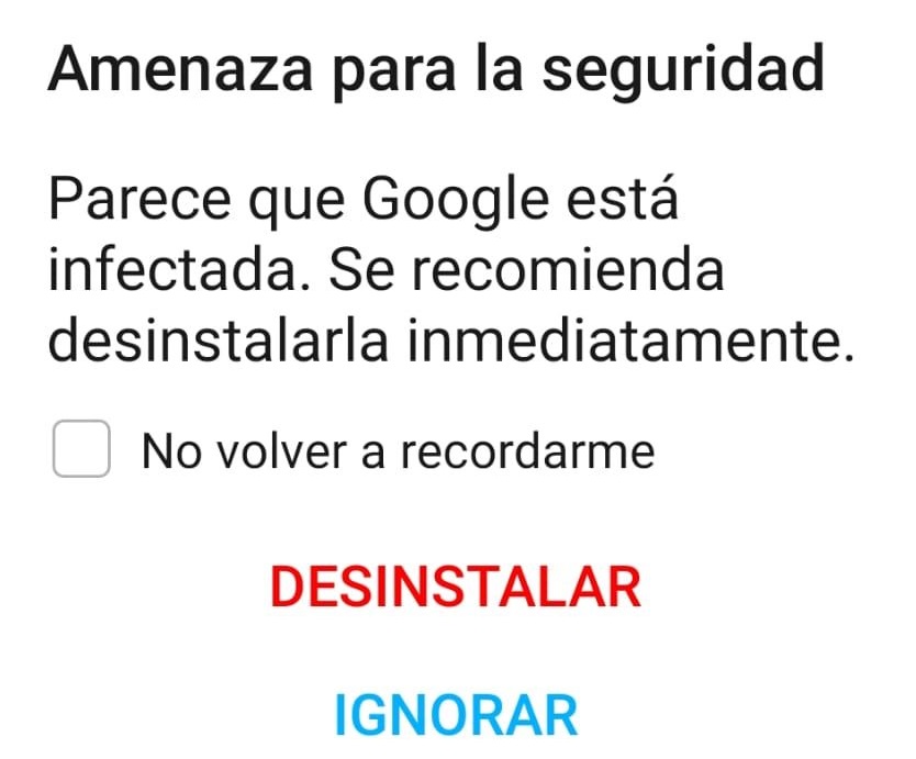 google infectado moviles huawei