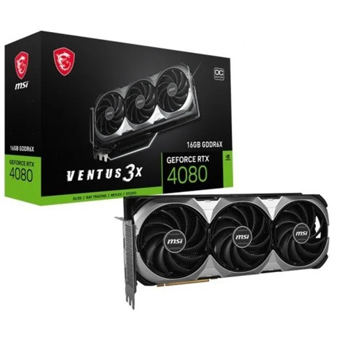 MSI GeForce RTX 4080 VENTUS 3X E OC 16GB GDDR6X DLSS3