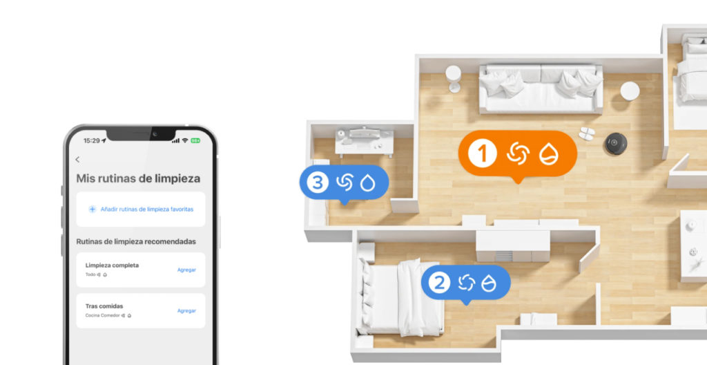 Roborock Q8 Max tiene una aplicación muy completa para controlarlo a la perfección