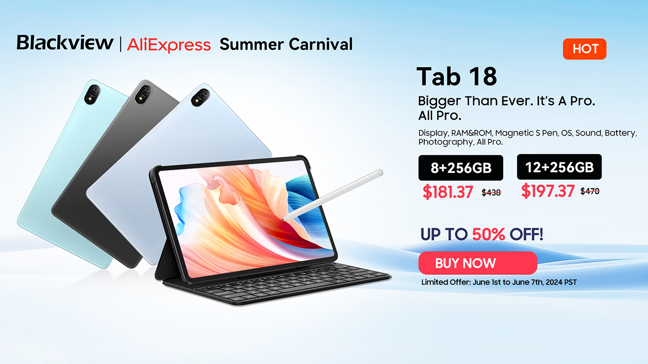 AliExpress Summer Carnival - Blackview Tab 18