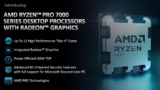 Ryzen Pro 7000 Series, AMD estrena CPUs de uso profesional